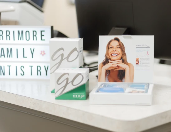 Front desk of Larrimore Dentistry