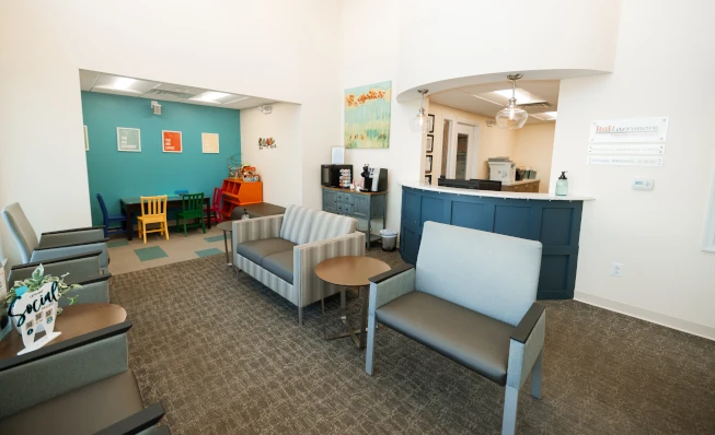 Larrimore Family Dentistry waiting room.