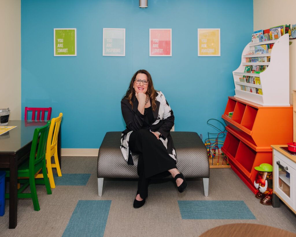 Kid-friendly area inside Larrimore Family Dentistry